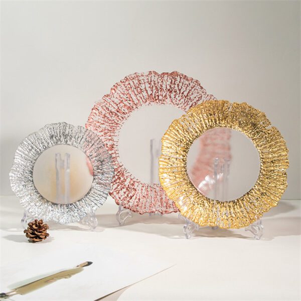 Wholesale Glass Charger Plate PZ-066